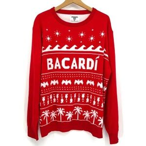 Bacardi ugly sweater. Bacardi rum knit sweater